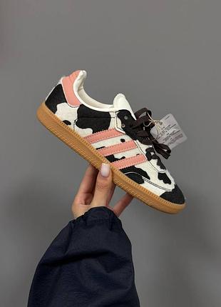 Женские кроссовки adidas samba cow print адидас самба 2