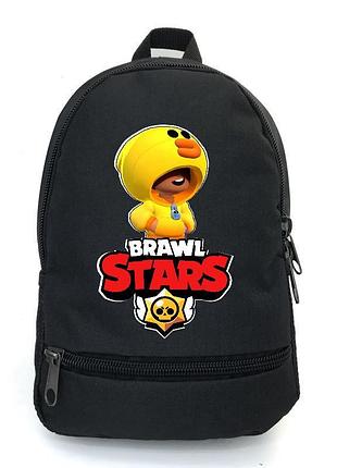 Рюкзак big бравл старс леон утка school bag (bs -027) черный (43 х 30 х 17 см)