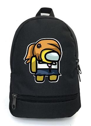 Рюкзак big амонг ас school bag (among us -013) черный (43 х 30 х 17 см)