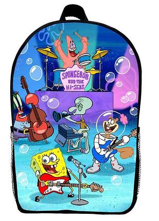 Рюкзак спанч боб (school gear bag sb 08) черный, 39 х 27 х 14 см