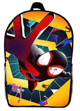 Рюкзак человек паук (school gear bag spider men 013) черный, 39 х 27 х 14 см