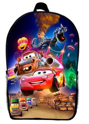 Рюкзак тачки маквин (school gear bag cars 07) черный, 39 х 27 х 14 см