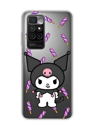Прозрачный чехол на xiaomi redmi 10/10 (2022) куроми (принт 390)
