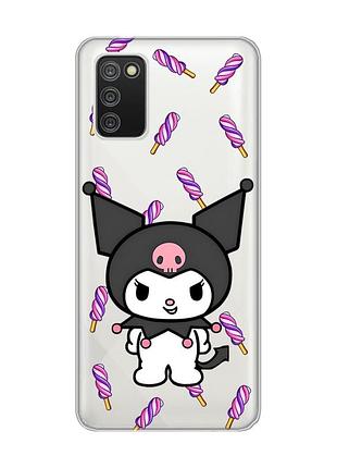 Прозрачный чехол для samsung galaxy a02s куроми (принт 390)