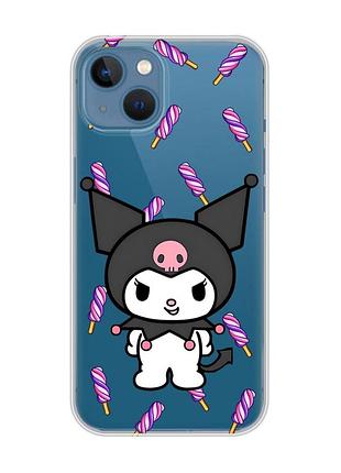 Прозрачный чехол на apple iphone 13 куроми (принт 390)