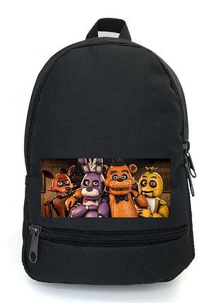 Рюкзак big фнаф аниматроники 5 ночей с фредди school bag (fnaf-08) черный (43 х 30 х 17 см)