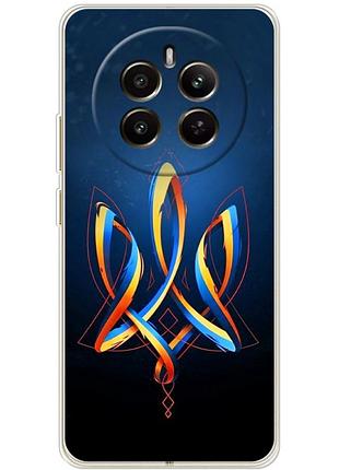Чехол силиконовый с картинкой на realme 12 plus 5g (патриотический, герб украины)