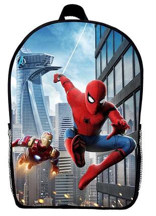 Рюкзак человек паук (school gear bag spider men 05) черный, 39 х 27 х 14 см