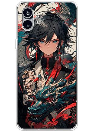 Чехол силиконовый с картинкой на nothing phone (1) (аниме, anime)