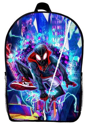 Рюкзак человек паук (school gear bag spider men 015) черный, 39 х 27 х 14 см