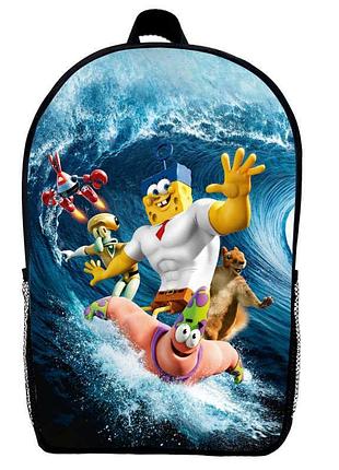 Рюкзак спанч боб (school gear bag sb 02) черный, 39 х 27 х 14 см