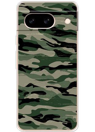 Чохол силіконовий з картинкою на google pixel 8a (патріотичний, камуфляж)