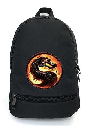 Рюкзак big мортал комбат подростковый school bag (mortal combat 002-black) черный (43 х 30 х 17 см)