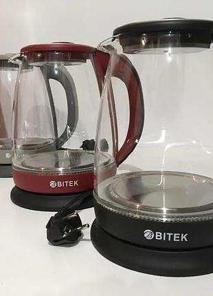 Электрический чайник bitek bt-3110/7933, 1,8л, 2400вт