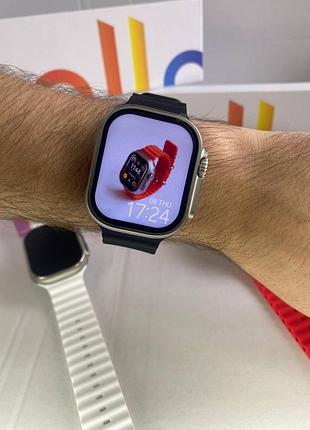 Умные смарт часы - фитнес браслет ultra 2 smart watch apple 49мм электронные с магнитной зарядкой и микрофоном