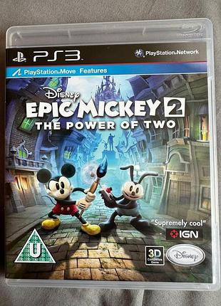 Epic mickey 2: the power of two (две легенды) , русская версия,б/у, ps3 playstation 3