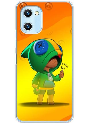 Чехол силиконовый с картинкой на umidigi c1 max (бравл старс, brawl stars)