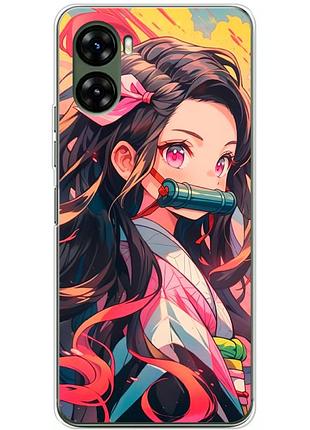 Чехол силиконовый с картинкой на umidigi g3 (аниме, anime)