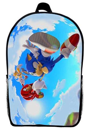 Рюкзак соник (school gear bag sonic 010) черный, 39 х 27 х 14 см
