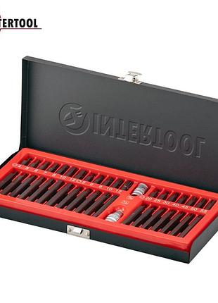 Набір зірок і шестигранників intertool et-8041 (40ед., torx, hex, spline, s2 storm)