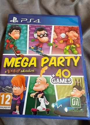 Mega party - a tootuff adventure incl. 40 games , английская версия,б/у, playstation 4,5 (ps4,5) пс4,5