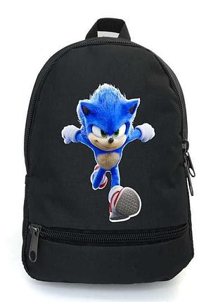 Рюкзак big соник school bag (sonic-04) черный (43 х 30 х 17 см)