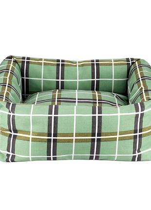 Лежак для тварин bronzedog comfort квадратний зелений m 55 x 55