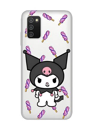 Прозрачный чехол на samsung galaxy a03s куроми (принт 390)