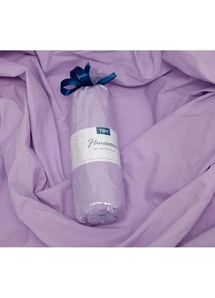 Простынь с резинкой лиловая 200