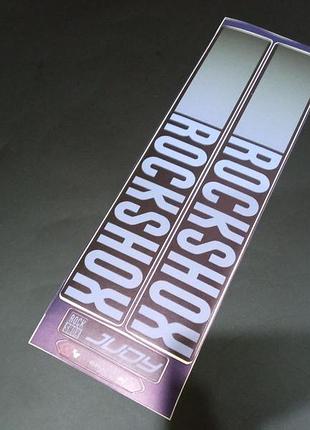 Матовые синие наклейки на вилку перья рокшок рок шок rock shox велосипеда жуди джуди judy