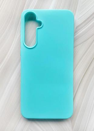 Матовый чехол на samsung galaxy a55 (a556) бирюзовый
