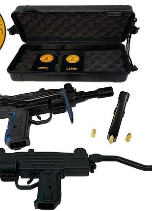 Зажигалка автомат "lucky uzi" в кейсе на подарок мужчине