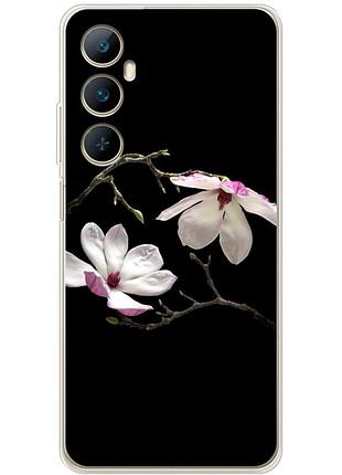 Чехол силиконовый с картинкой на realme c65 (цветок, монголия)