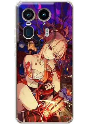 Чехол силиконовый с картинкой на motorola edge 50 ultra (аниме, anime)