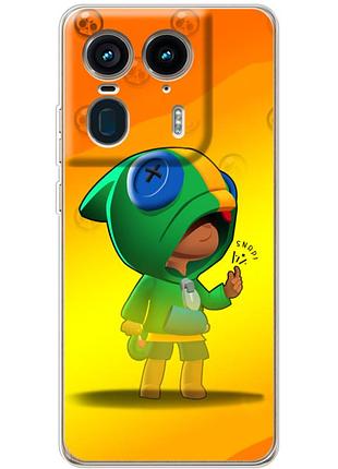 Чехол силиконовый с картинкой на motorola edge 50 ultra (бравл старс, brawl stars)