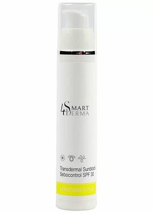 Трансдермальный санблок spf 30 smart4derma transdermal sunblock sebocontrol cream acne derm active 50 мл