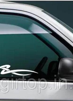 Виниловые наклейки на углы " opel " 25х30 см черный