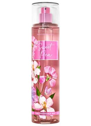 Парфюмированный спрей для тела bath & body works sweet pea fragrance mist 236 мл