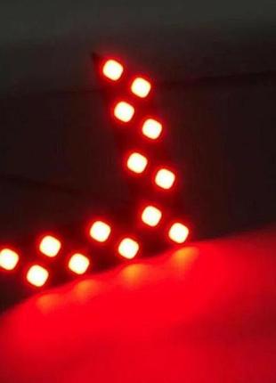Led повторители поворота на зеркалах заднего вида "стрелки" пара, указатель поворотов в зеркало красный