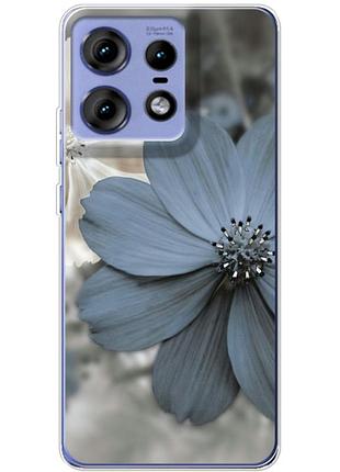 Чехол силиконовый с картинкой на motorola edge 50 pro (цветок гербера)