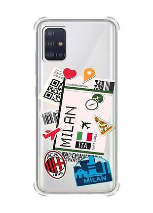 Чохол з потовщеними кутами для samsung galaxy a51(2020)/a515 подорожі. італія (принт 325)
