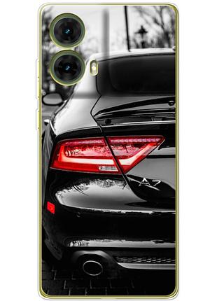 Чехол силиконовый с картинкой на motorola g85 (машина, audi a7)