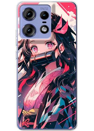Чохол силіконовий з картинкою на motorola edge 50 pro (аніме, anime)
