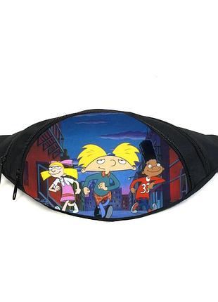 Поясная сумка бананка эй арнольд (gb- hey arnold 03) gear bag черная