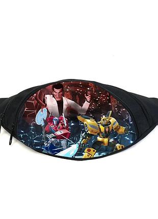 Поясна сумка бананка трансформери (gb- transformers 03) gear bag чорна