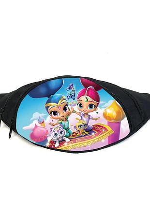 Поясная сумка бананка шиммер и шайн (gb- shimmer & shine 07) gear bag черная