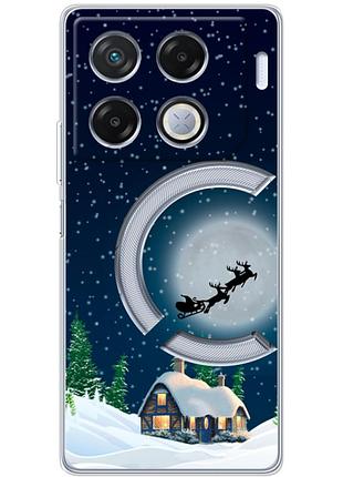 Чохол силіконовий з картинкою на infinix gt 20 pro (новорічний)