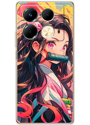 Чехол силиконовый с картинкой на infinix note 40 4g (аниме, anime)
