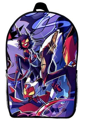 Рюкзак адский босс (school gear bag helluva boss 09) черный, 39 х 27 х 14 см