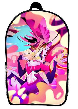 Рюкзак адский босс (school gear bag helluva boss 01) черный, 39 х 27 х 14 см